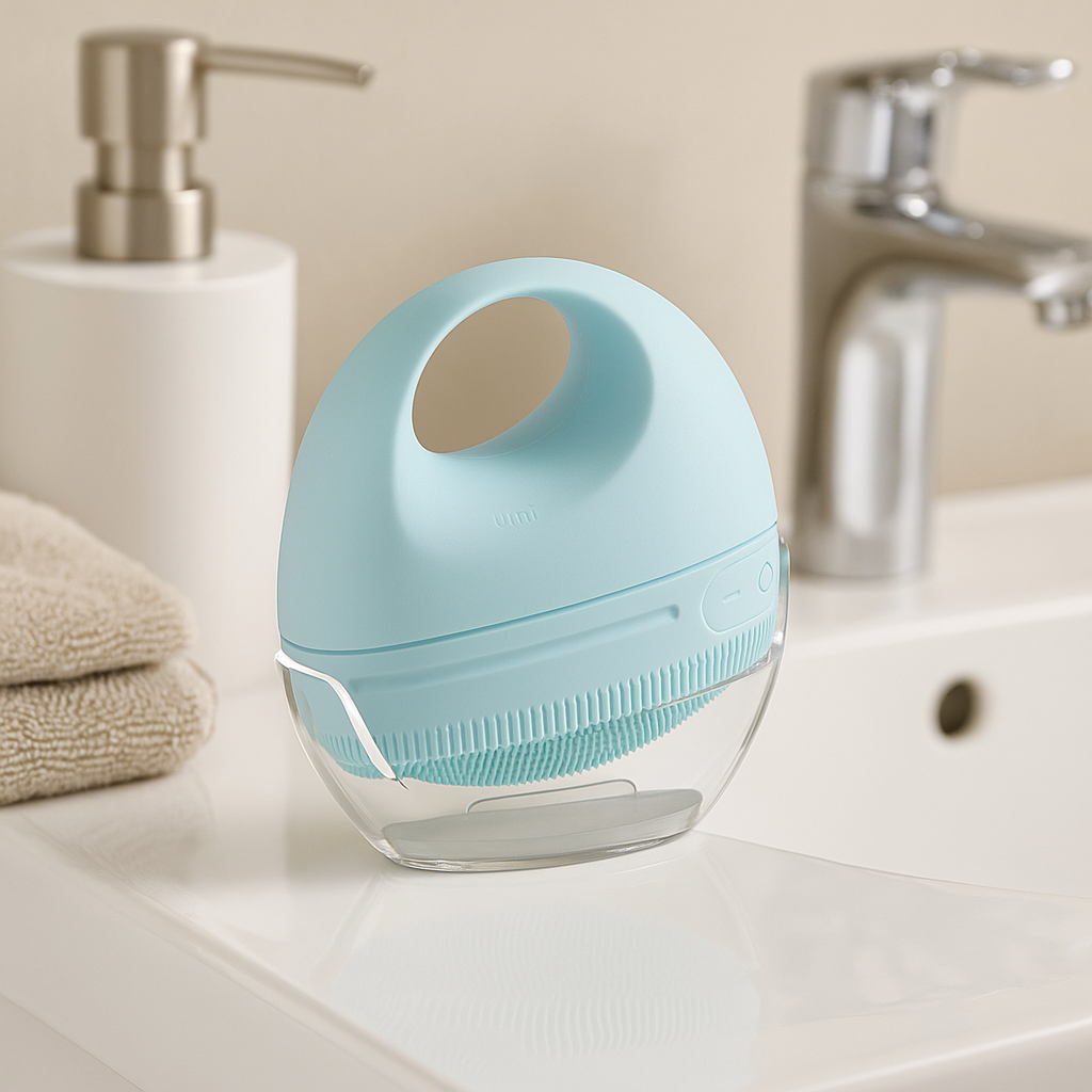 Nettoyeur Visage Sonique Chauffant soin en profondeur (Rose ou Bleu)+PDF Guide Beauté Offert