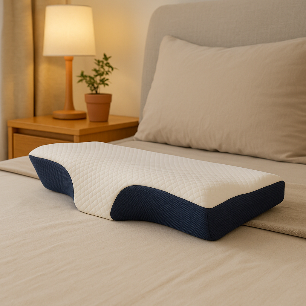 Coussin Cervical Orthopédique Ergonomique - 3 Couleurs au Choix+Guide PDF exclusif offert