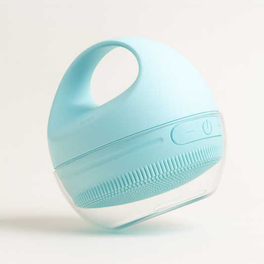 Nettoyeur Visage Sonique Chauffant soin en profondeur (Rose ou Bleu)+PDF Guide Beauté Offert